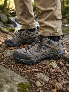 Merrell men’s Moab 2 Vent Trail hiking Sneakers - Brown and Black